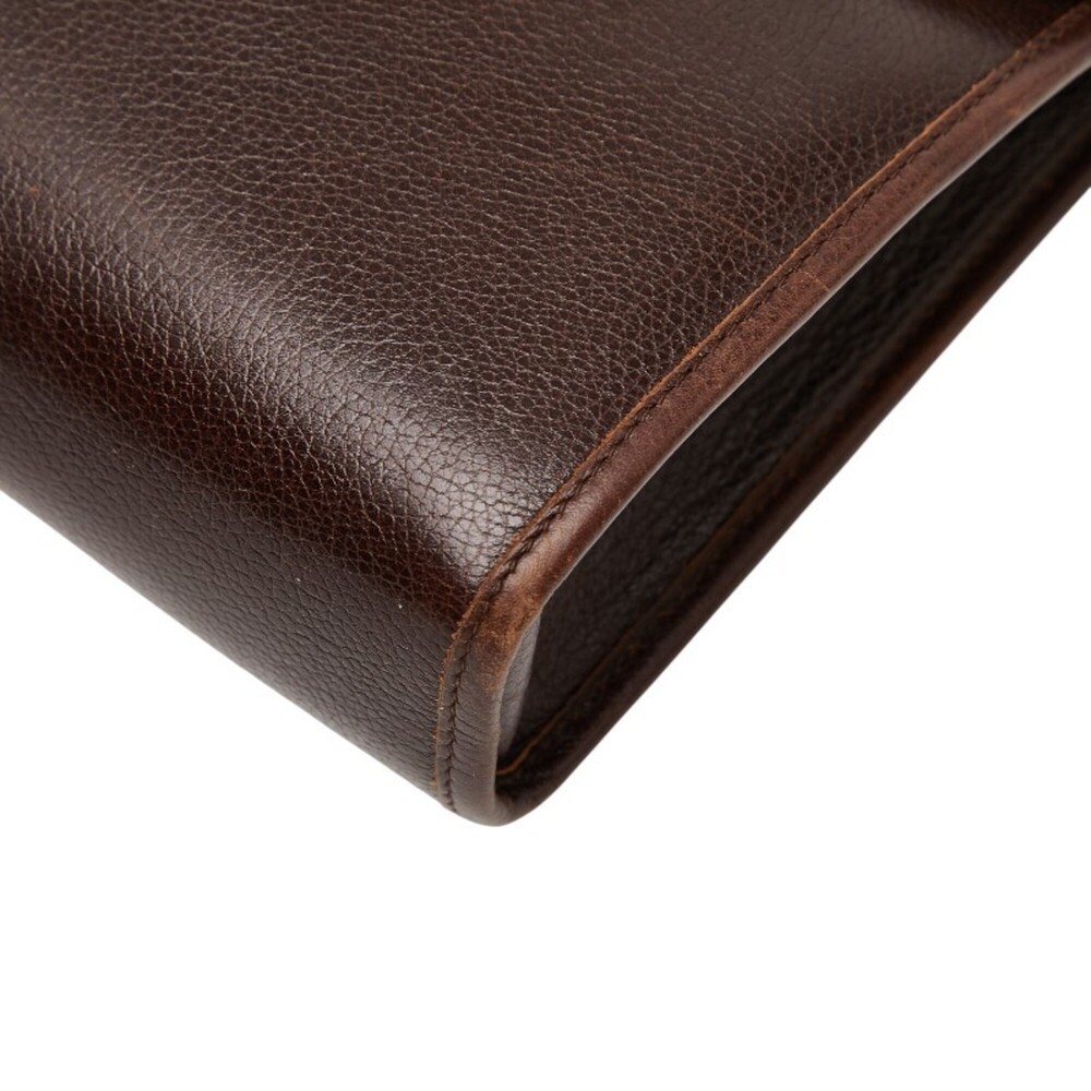 CHRISTIAN DIOR Brown Leather Shoulder Bag - Picture 4 of 10